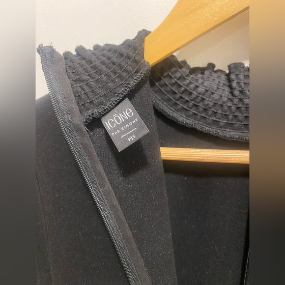 Icone par Simons black Ponte smocked collar dress - Picture 6 of 6